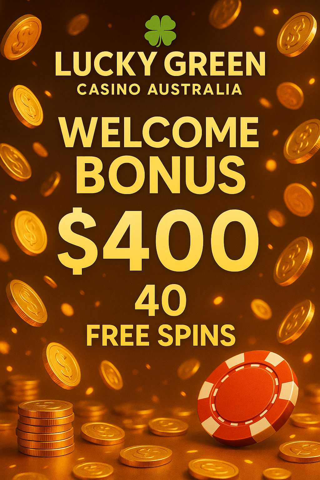 Lucky Green Casino Australia Welcome Bonus